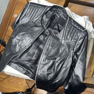 Bebe Black Leather Jacket